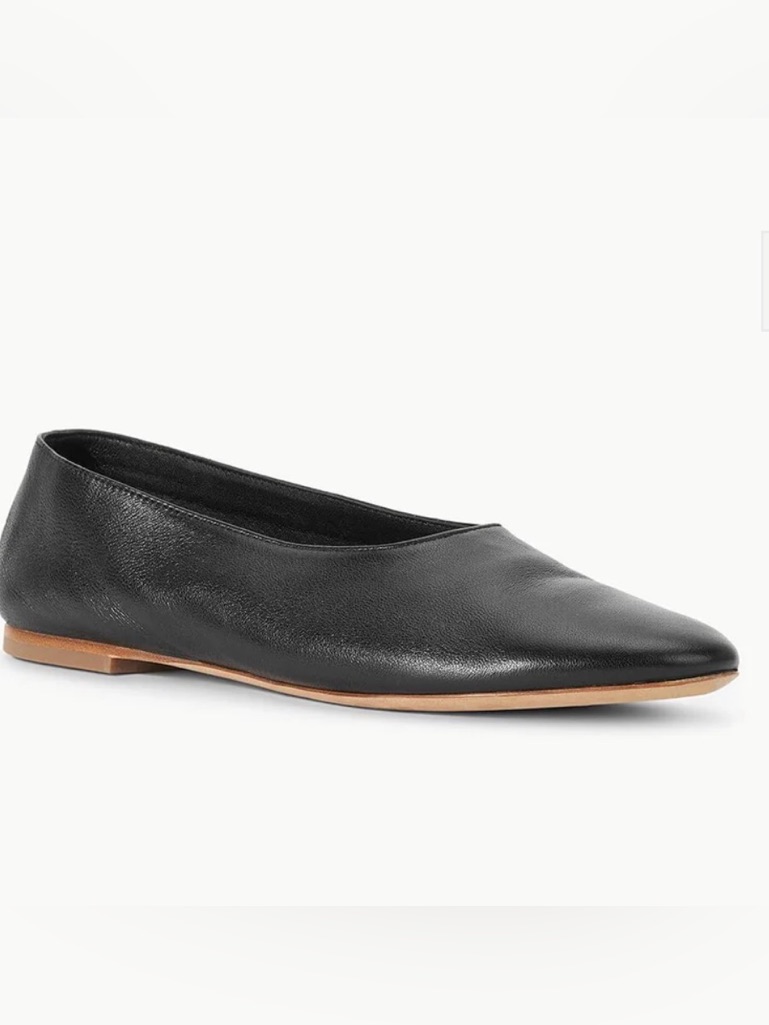 Staud Alba Ballet Flat Worn Once 38.5 $350 Chocolate Brown